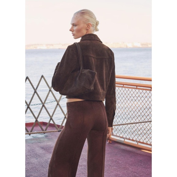 Mango Brown Suede Jacket - Picture 13 of 16